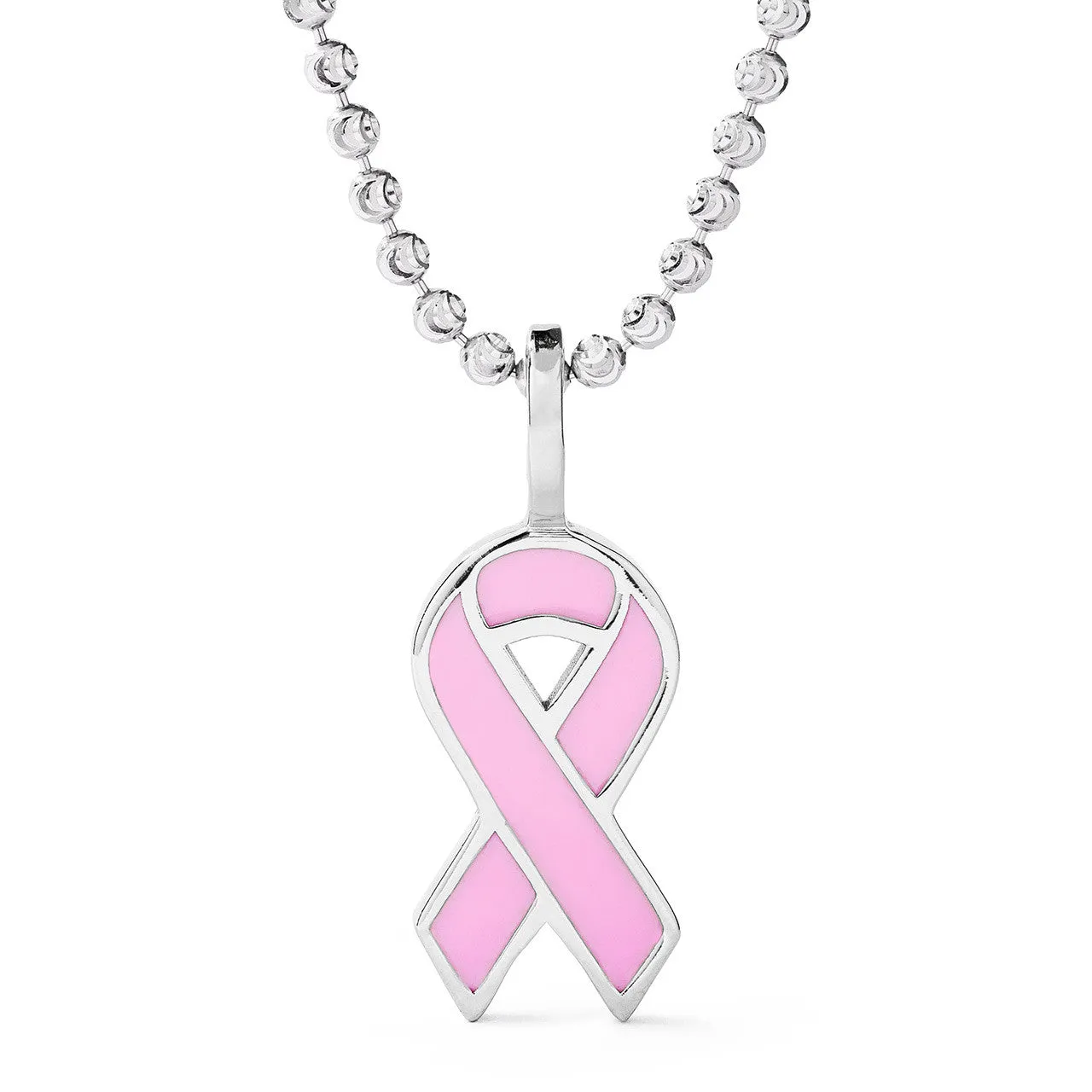 14K Customizable Gold and Enamel Cancer Awareness Ribbon