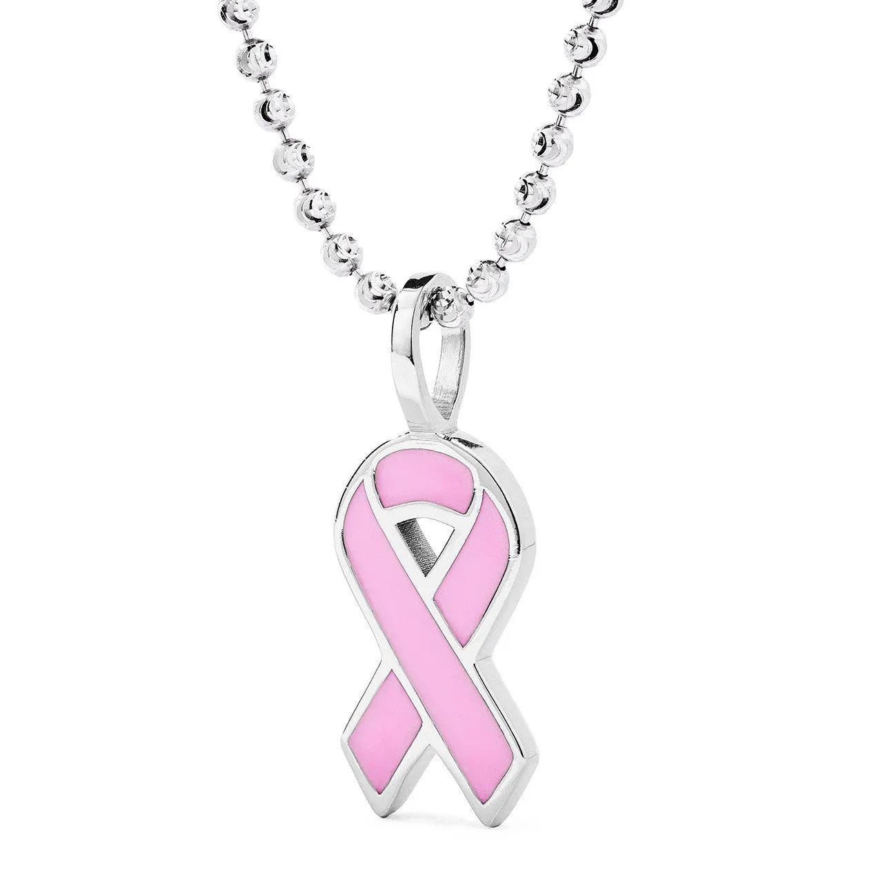 14K Customizable Gold and Enamel Cancer Awareness Ribbon