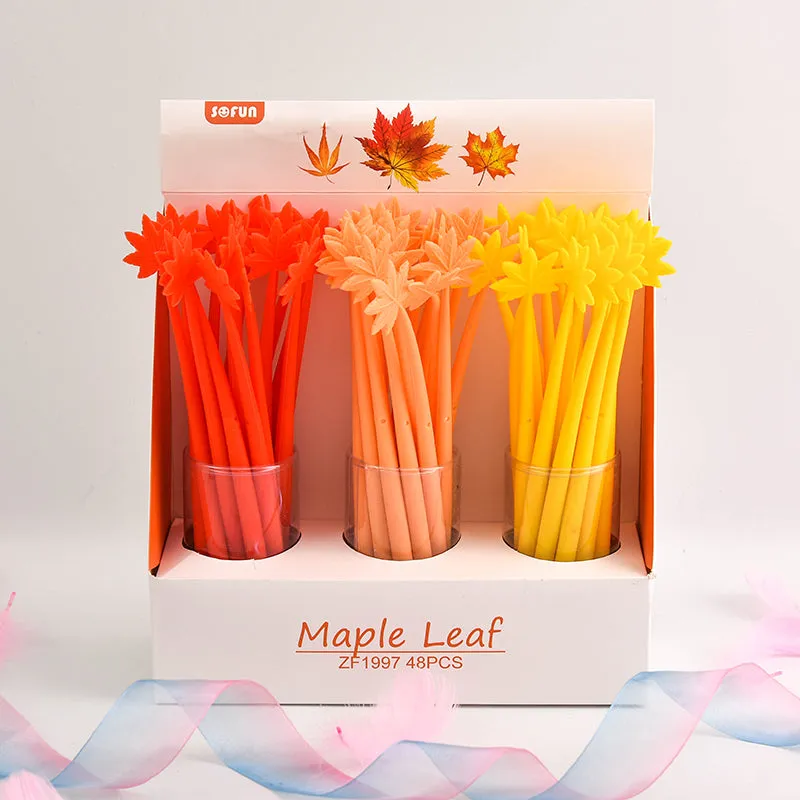 22459 MAPLE LEAF WIGGLE GEL PEN-48