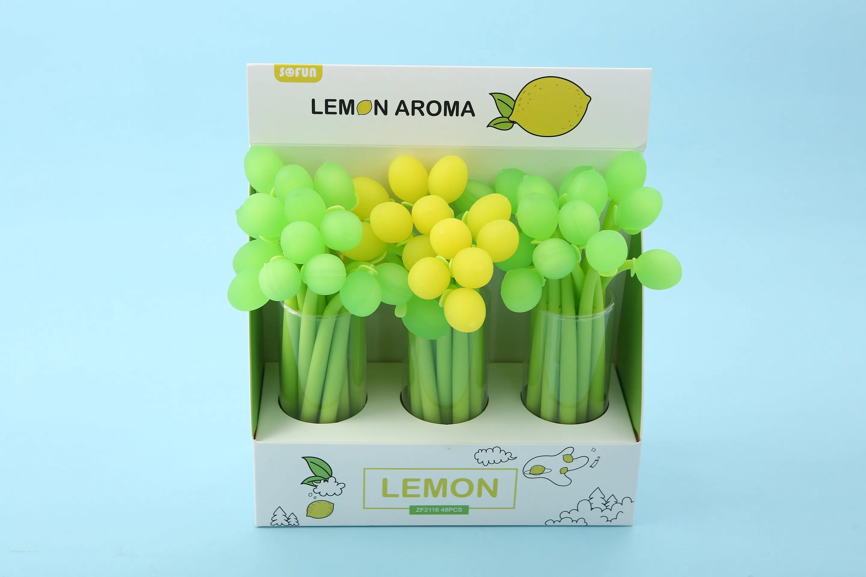 22465 LEMON WIGGLE GEL PEN-48