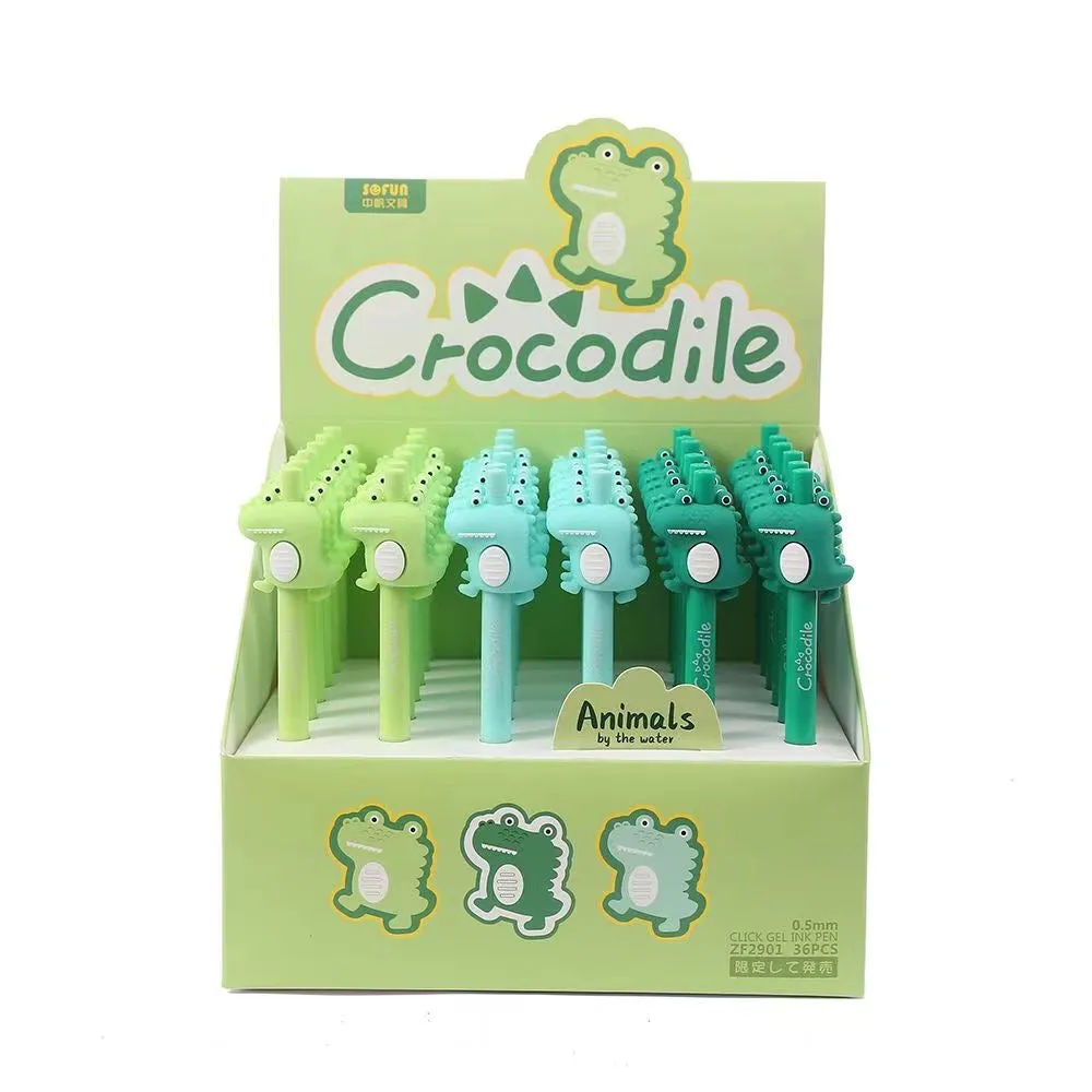 22484 CROCODILE RETRACTABLE GEL PEN-36