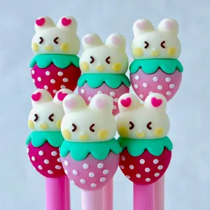 22517 STRAWBERRY RABBIT GEL PEN-36