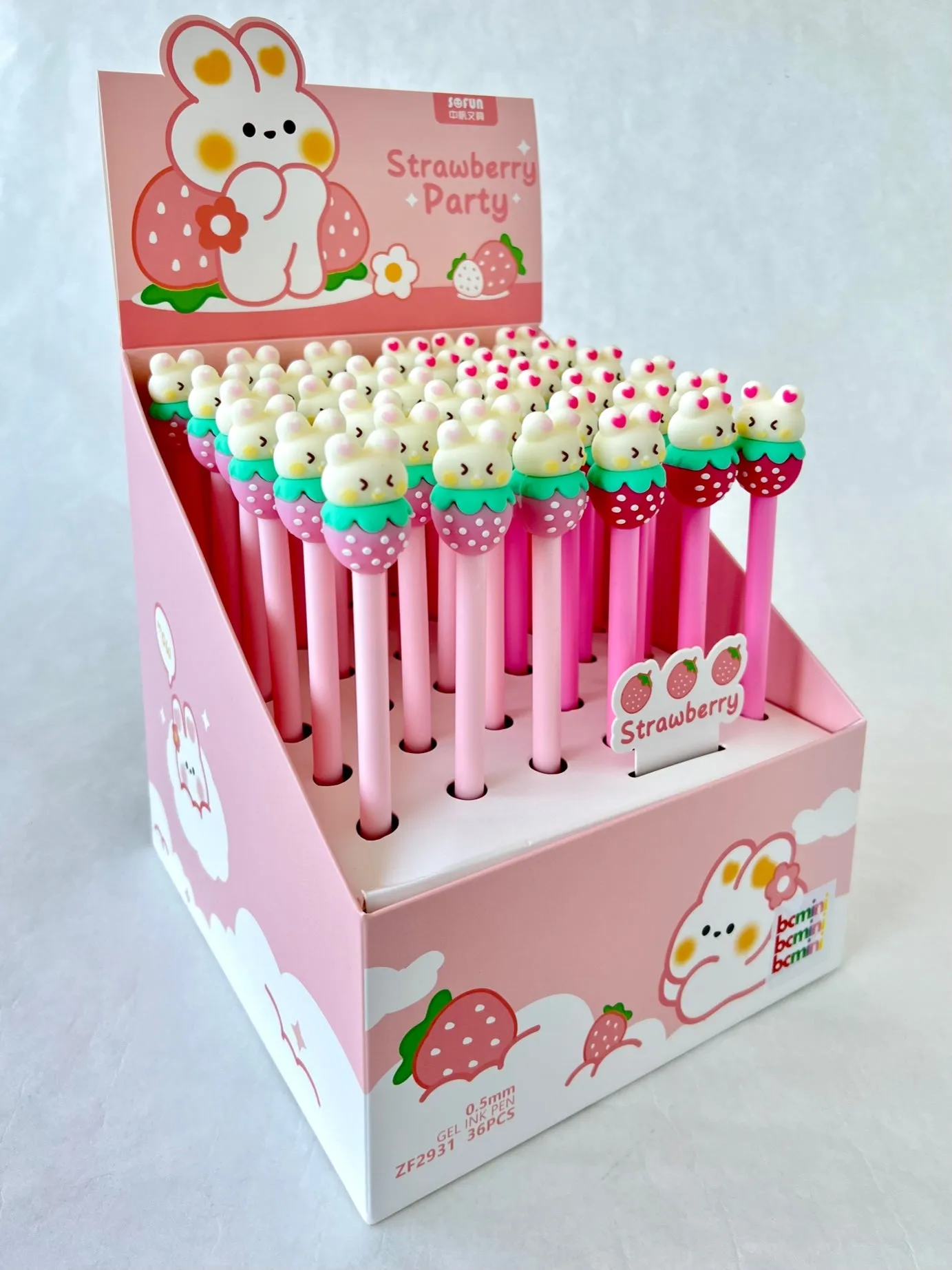 22517 STRAWBERRY RABBIT GEL PEN-36