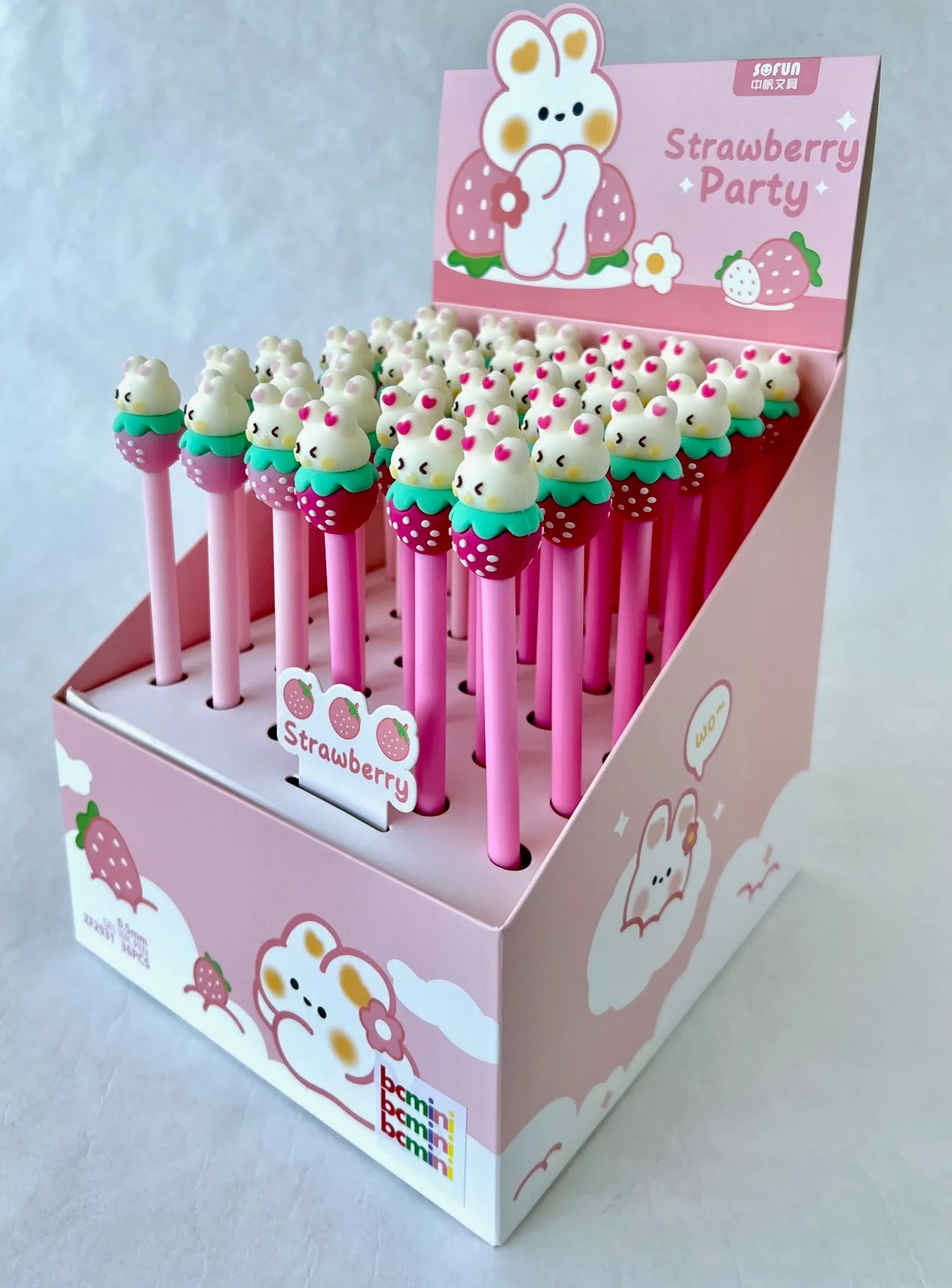 22517 STRAWBERRY RABBIT GEL PEN-36