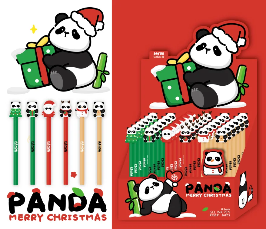 225952 CHRISTMAS PANDA GEL PEN-31