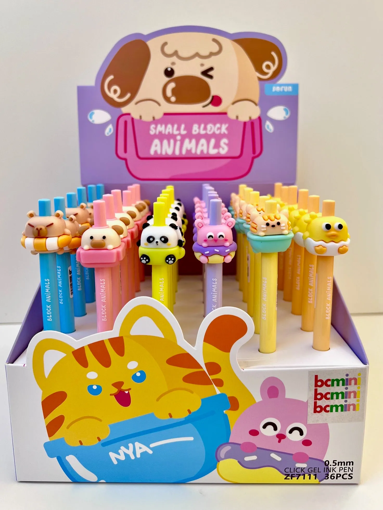 22652 ADORABLE ANIMALS RETRACTABLE GEL PEN-36