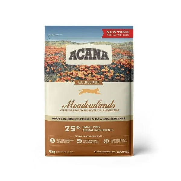 ACANA Meadowlands Freeze Dried Coated Grain Free Dry Cat Food