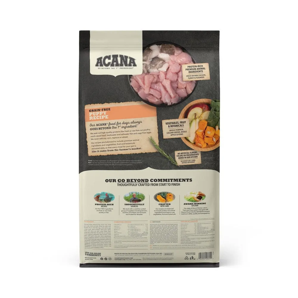 ACANA Puppy & Junior Formula Grain Free Dry Dog Food