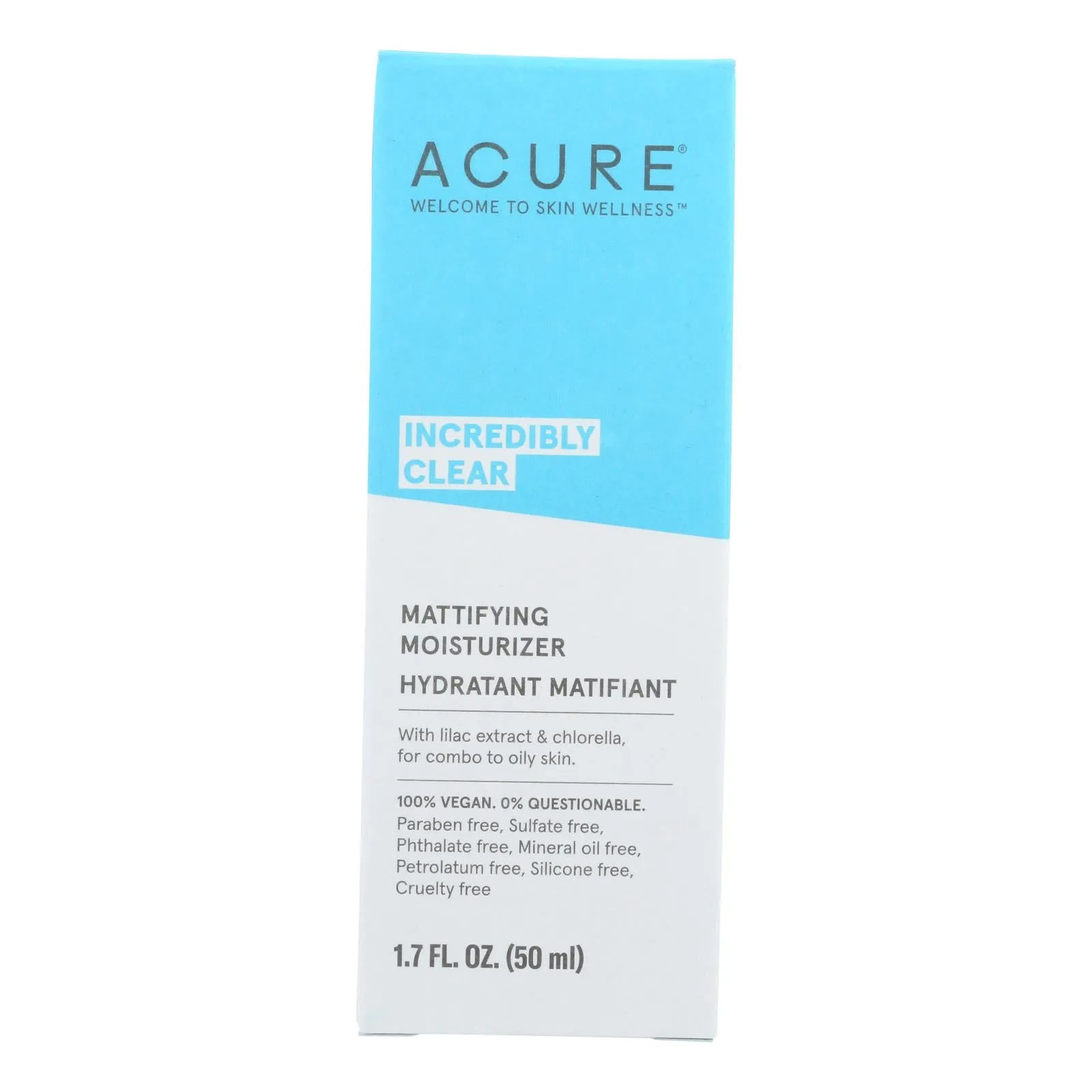 Acure Ultra Hydrating Oil Control Facial Moisturizer with Lilac Extract and Chlorella (1.75 Fl Oz)