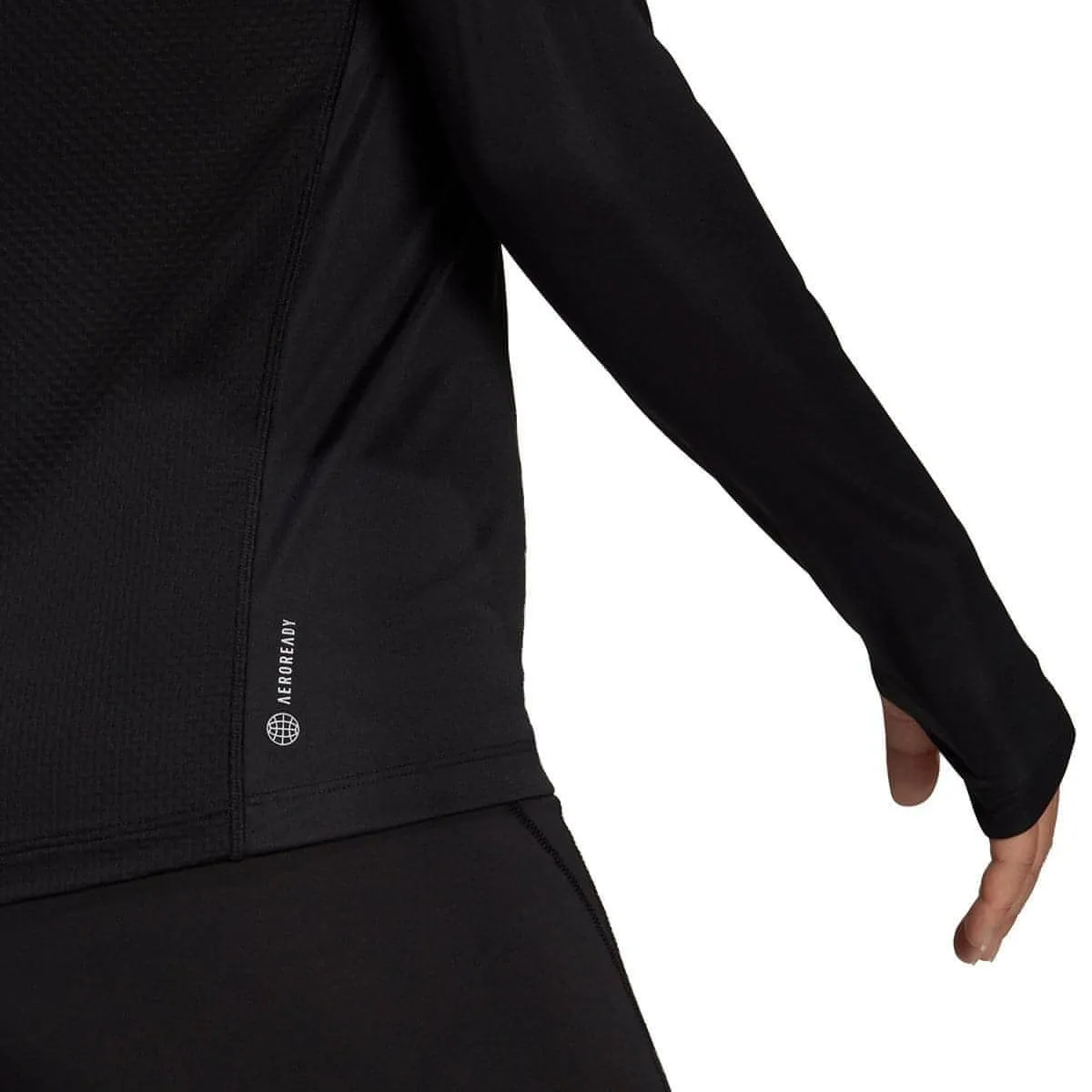 adidas Own The Run Long Sleeve Womens Running Top - Black