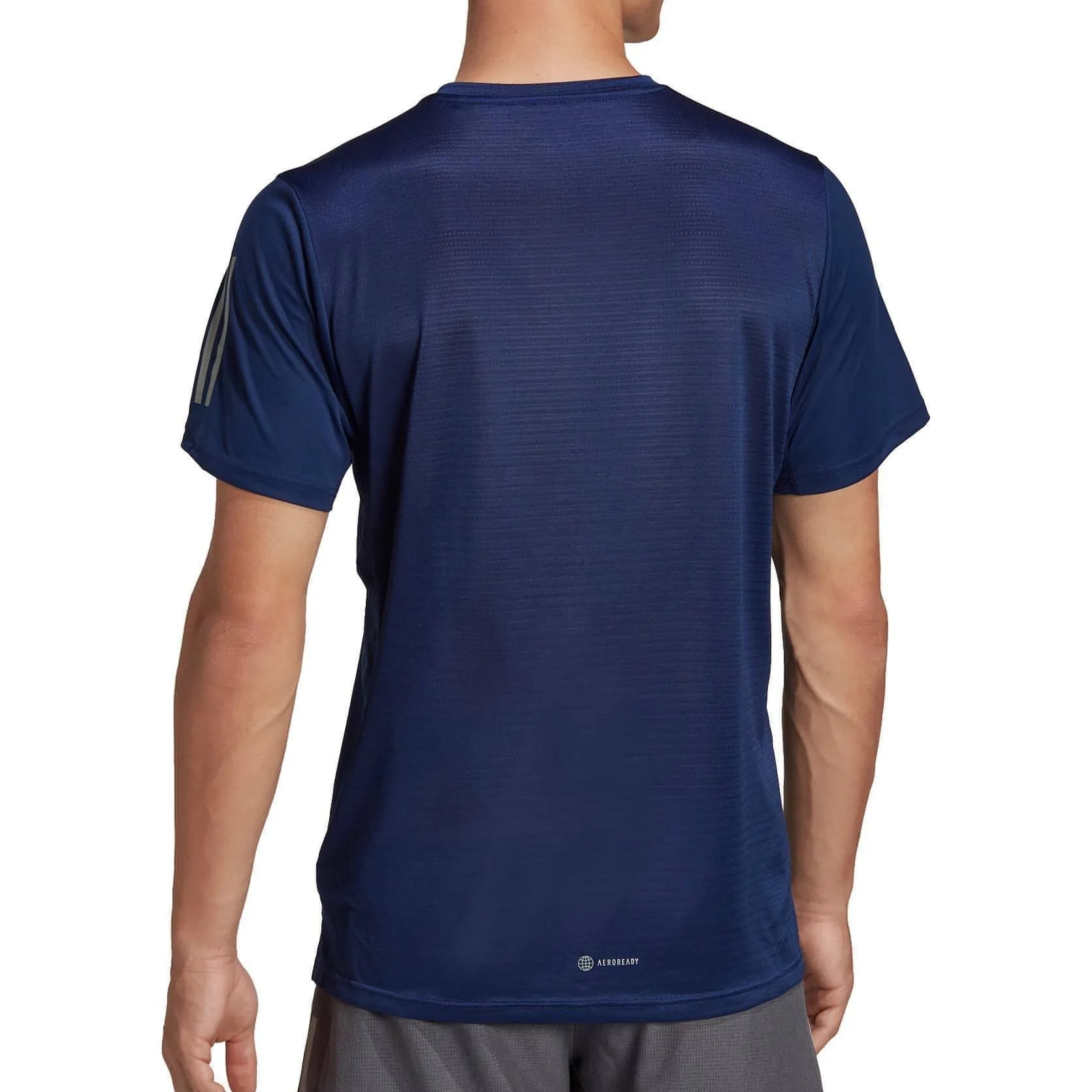 adidas Own The Run Short Sleeve Mens Running Top - Navy