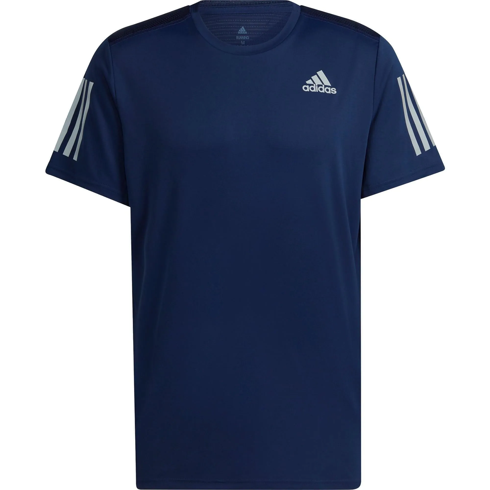 adidas Own The Run Short Sleeve Mens Running Top - Navy