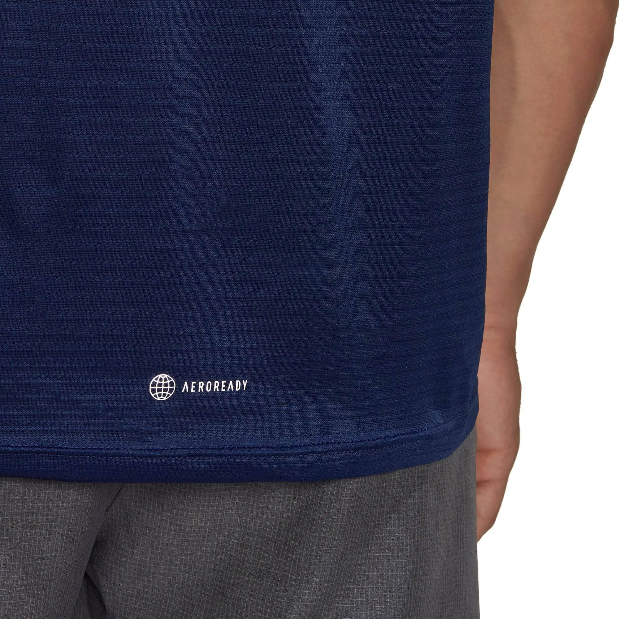 adidas Own The Run Short Sleeve Mens Running Top - Navy