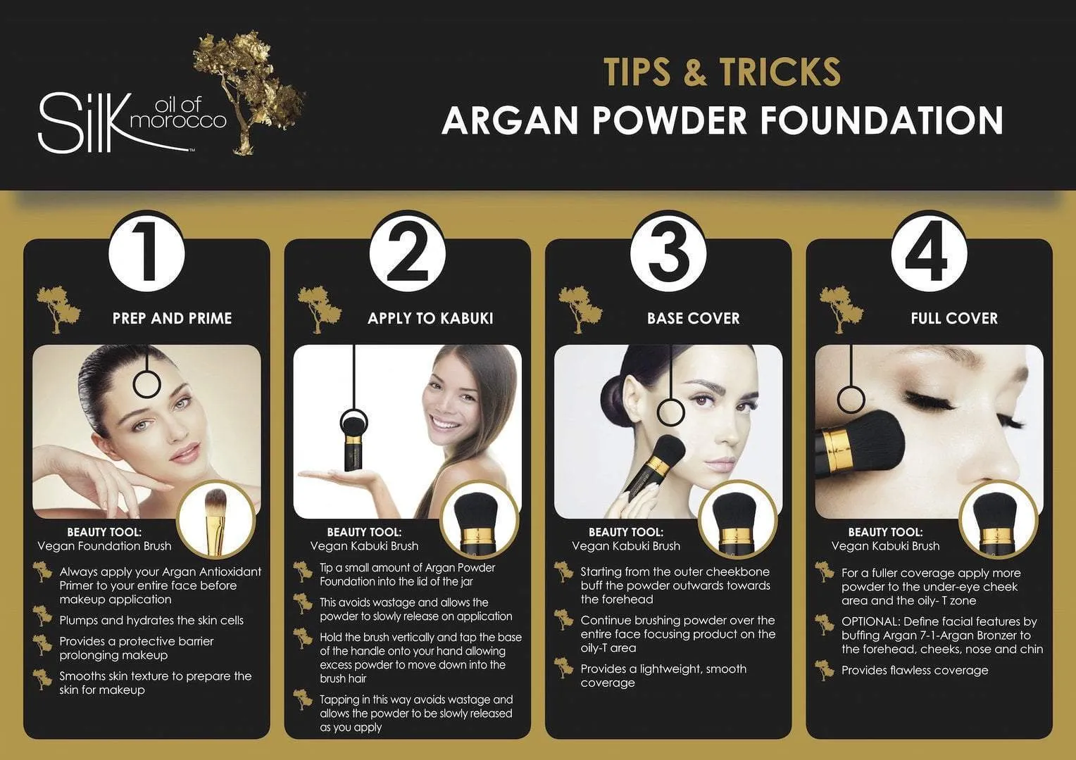 Argan Powder Foundation - Dark Tan