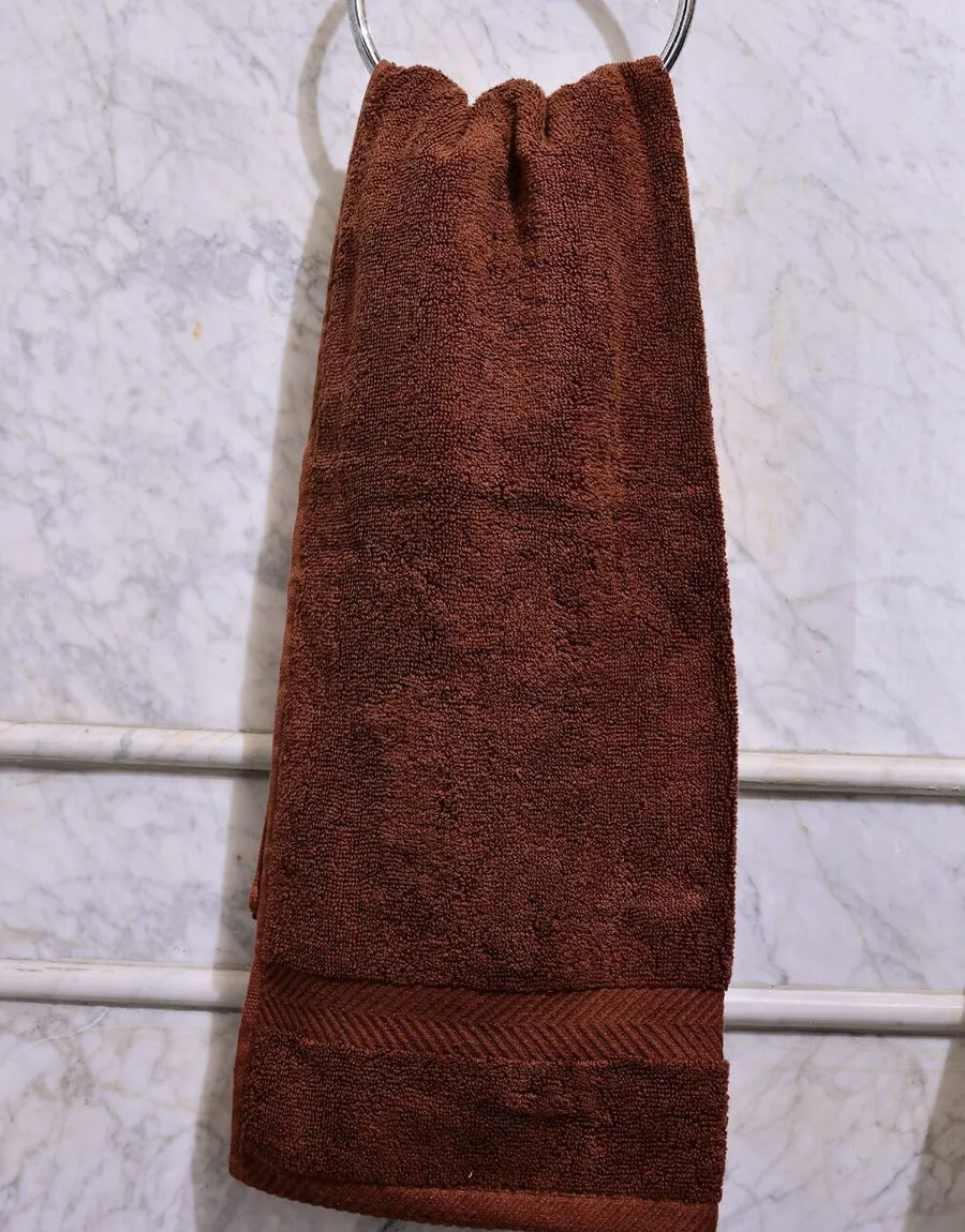 Bath Towel Plain Dyed - Brown