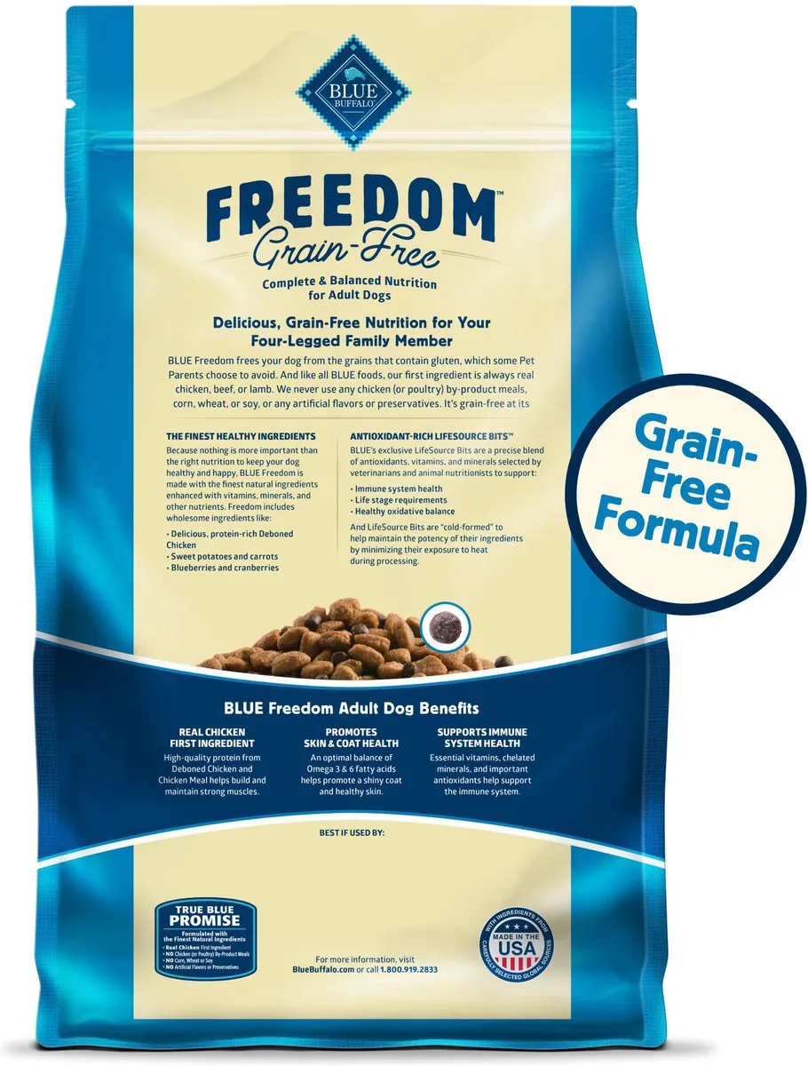 Blue Buffalo Freedom Adult Grain-Free Chicken & Potatoes Dry Dog Food