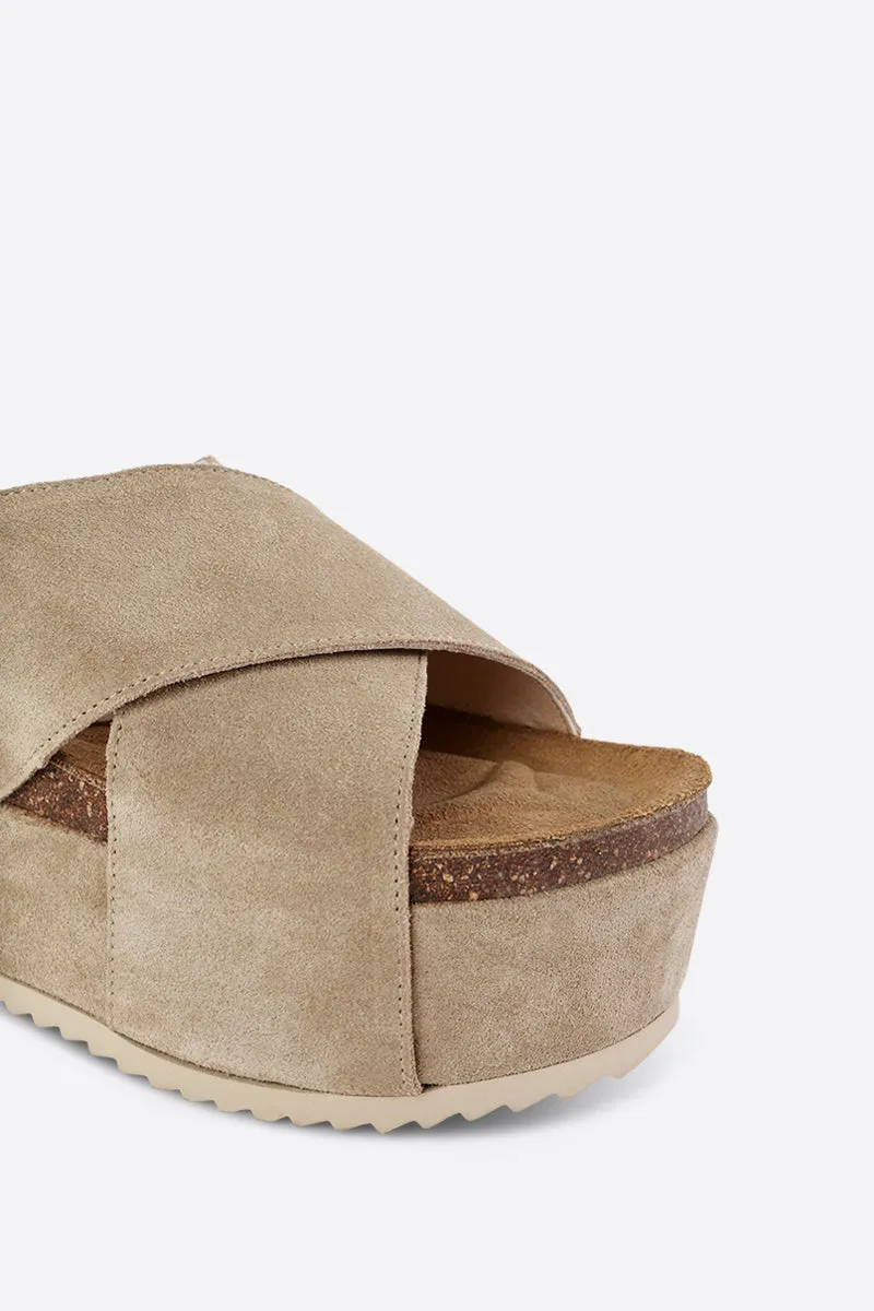 CANBERRA NATURAL SOLE FLATFORM SANDAL