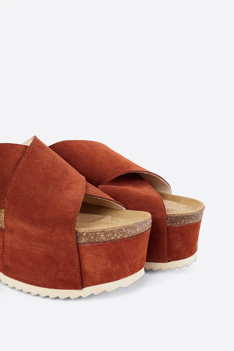 CANBERRA NATURAL SOLE FLATFORM SANDAL