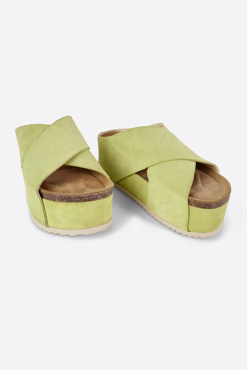 CANBERRA NATURAL SOLE FLATFORM SANDAL