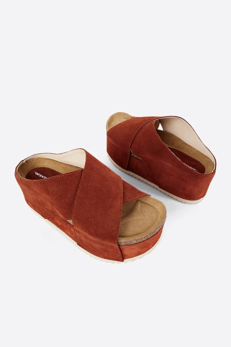 CANBERRA NATURAL SOLE FLATFORM SANDAL