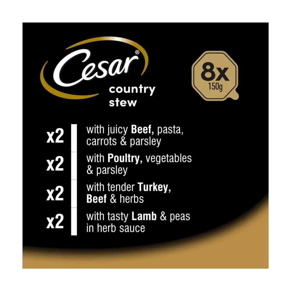 Cesar Foil Selection 8x150g Country Stew