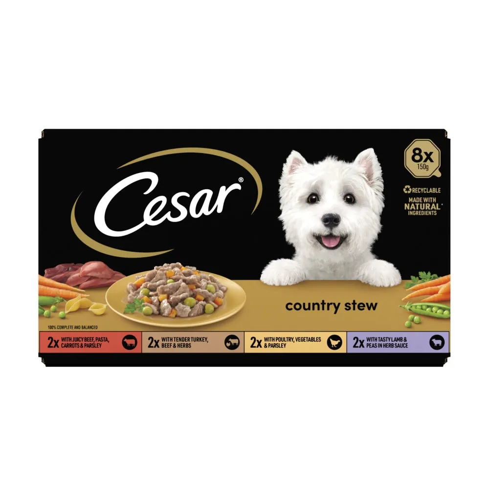 Cesar Foil Selection 8x150g Country Stew