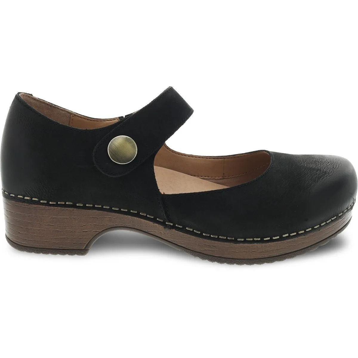 DANSKO BEATRICE BLACK BURNISHED NUBUCK