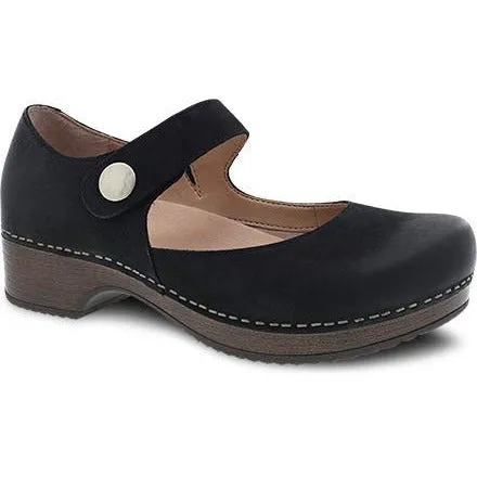 DANSKO BEATRICE BLACK BURNISHED NUBUCK