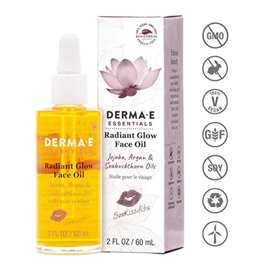 DERMA E Sunkissalba Radiant Face Glow Oil, 2 oz