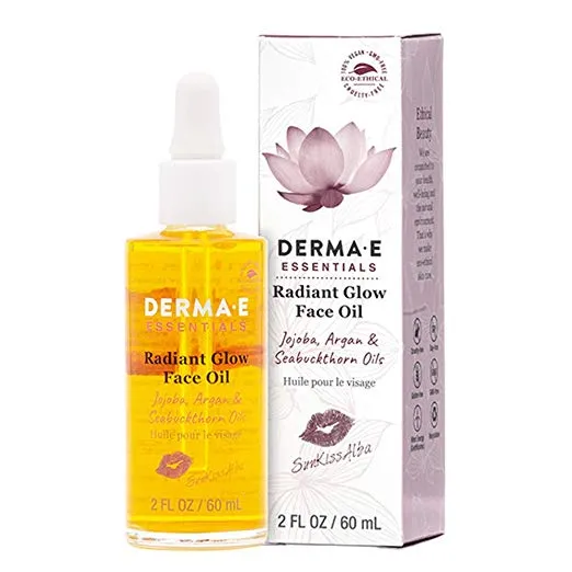 DERMA E Sunkissalba Radiant Face Glow Oil, 2 oz