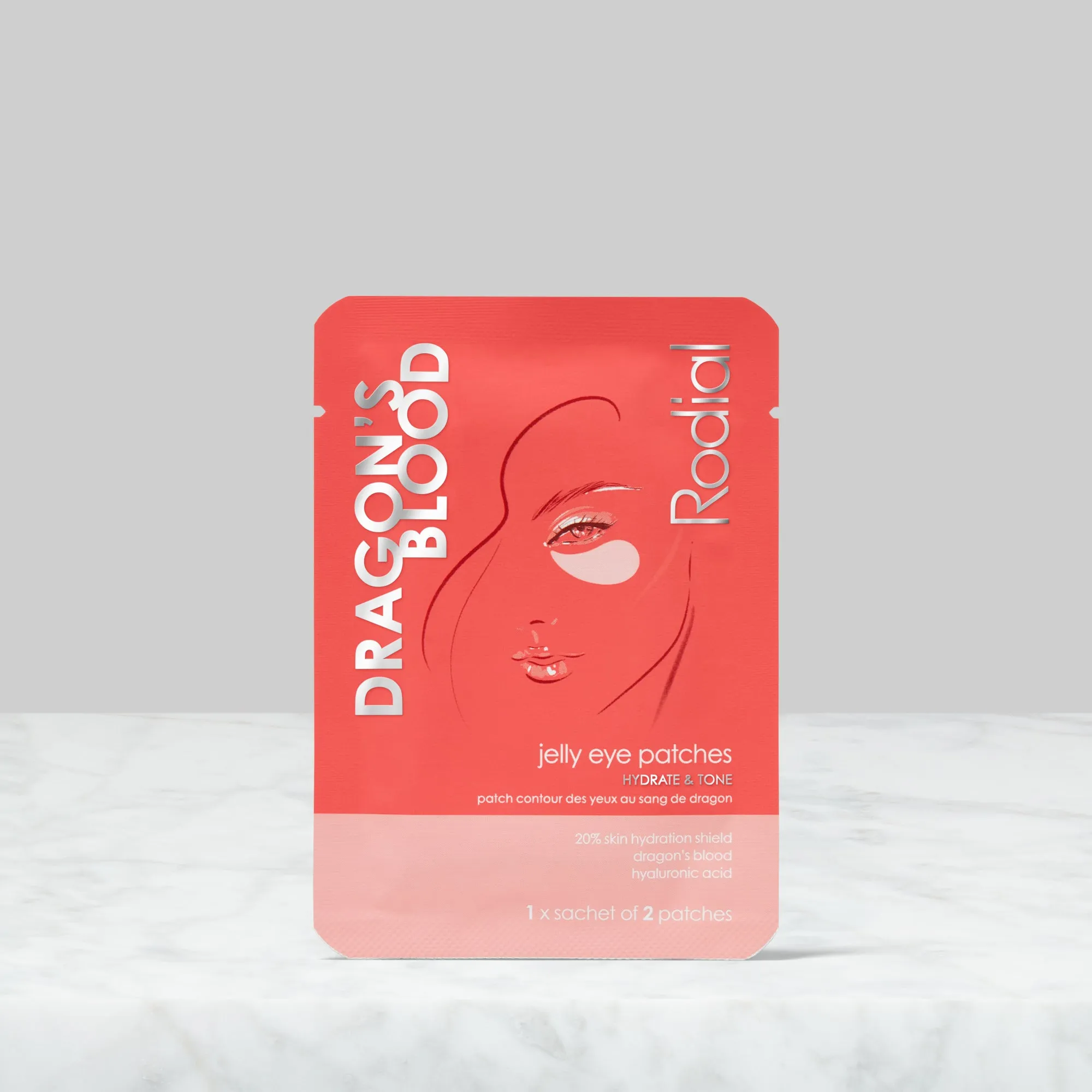 Dragon's Blood Jelly Eye Mask Patches Individual Sachet