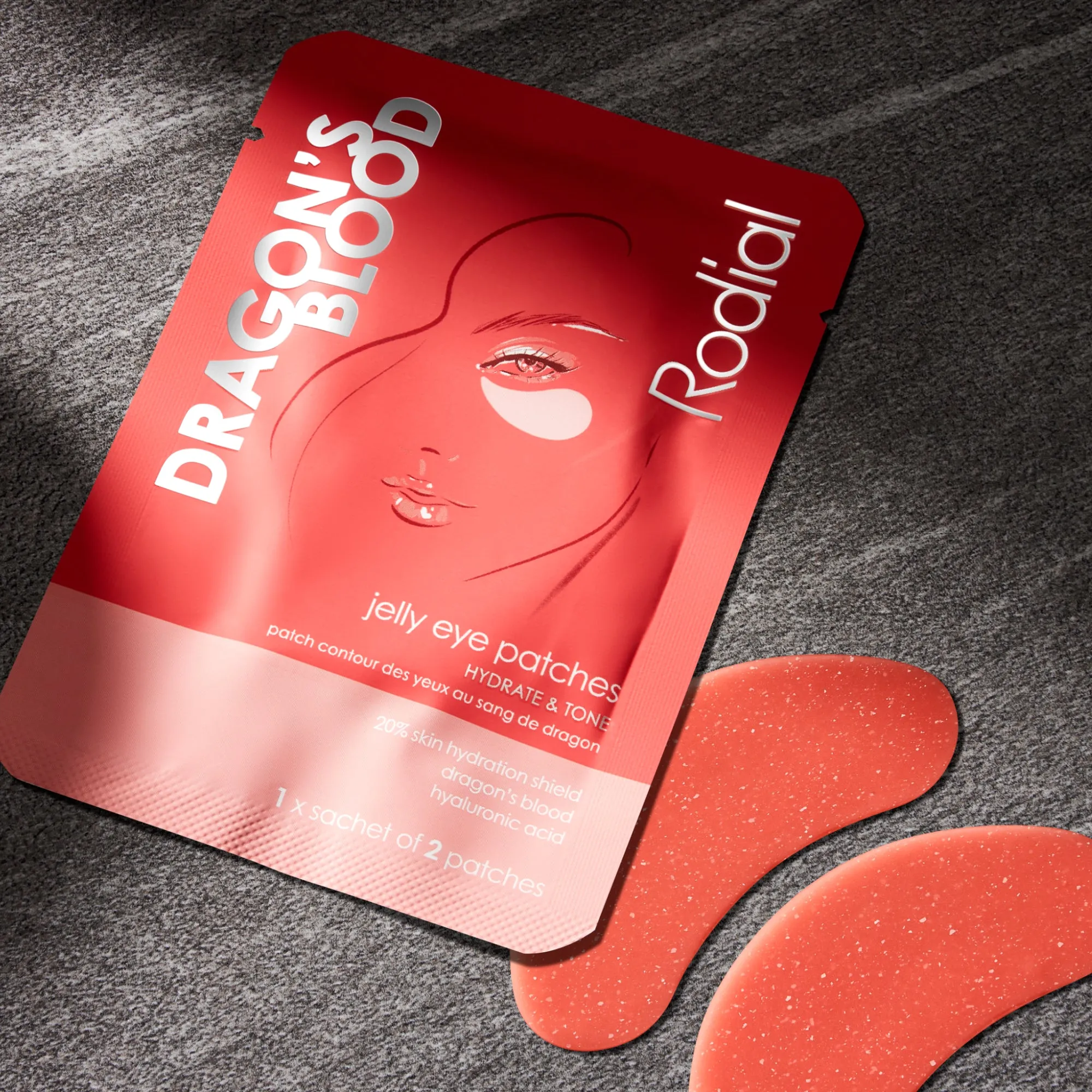 Dragon's Blood Jelly Eye Mask Patches Individual Sachet