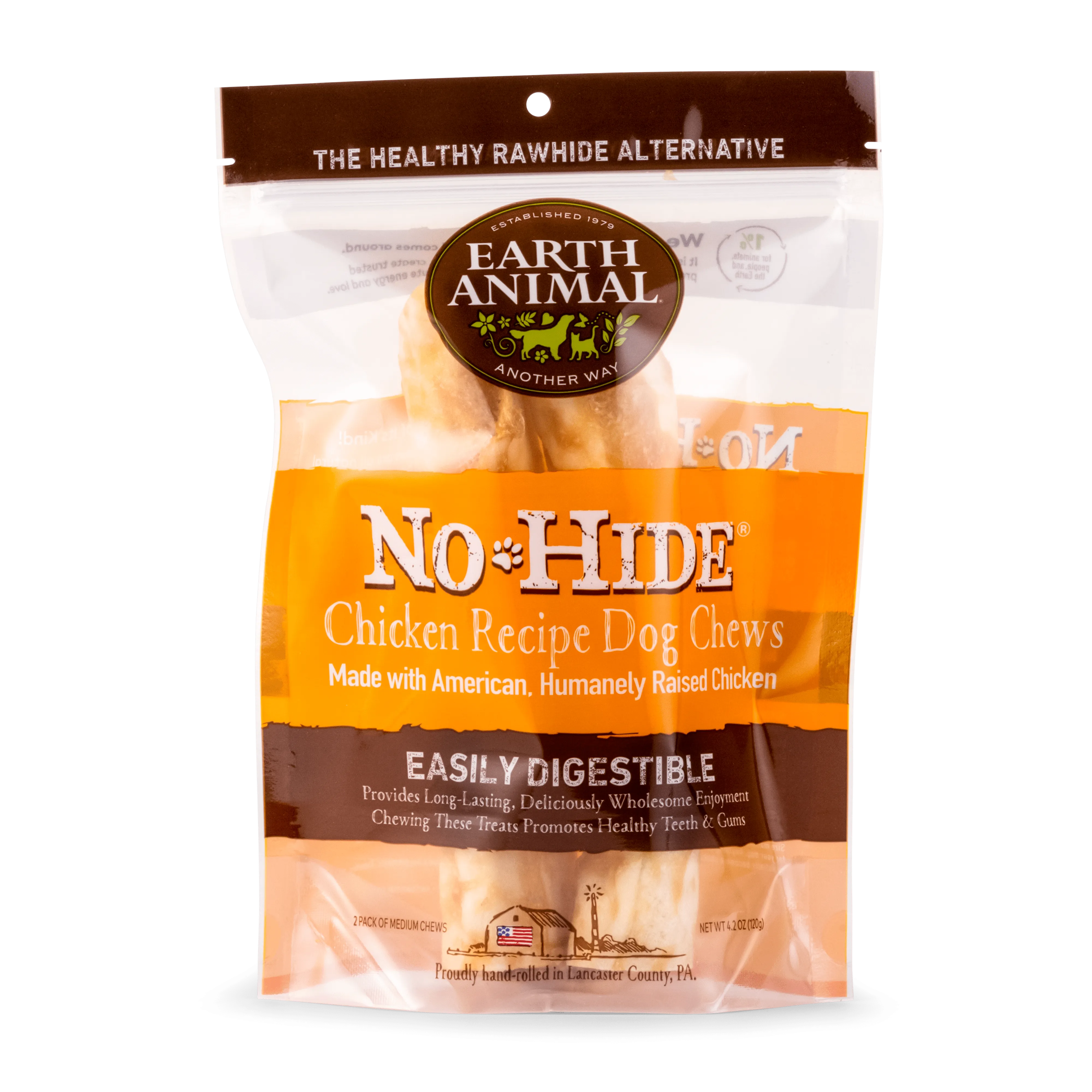 Earth Animal 2-Pack No-Hide Chicken Chew Dog Treats