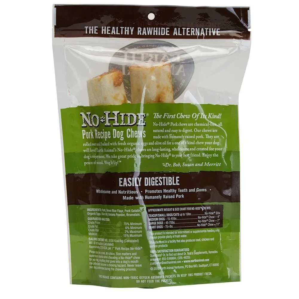 Earth Animal 2-Pack No-Hide Pork Chew Dog Treats