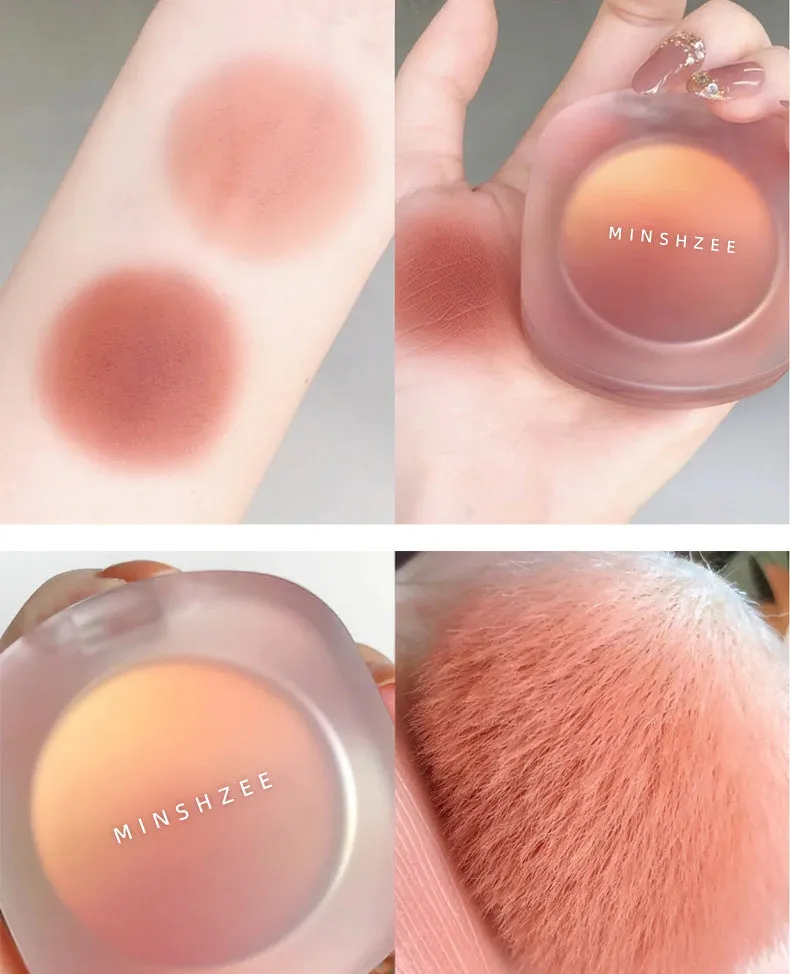 Gradient Blush Waterproof and Sweatproof Powder Fine and Easy to Color Dirty Tea Gradient Blush Palette