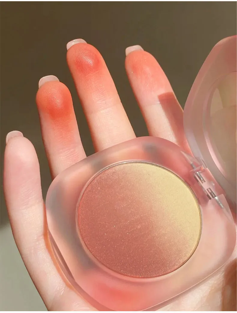 Gradient Blush Waterproof and Sweatproof Powder Fine and Easy to Color Dirty Tea Gradient Blush Palette