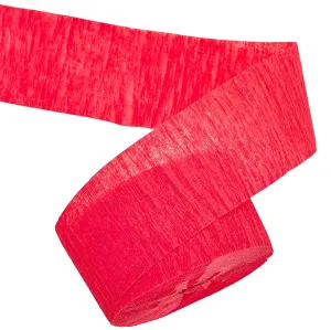 Kicko Classic Red Crepe Streamers - 2 Pack, 162 Feet x 1.75 Inches - for Kids, Party