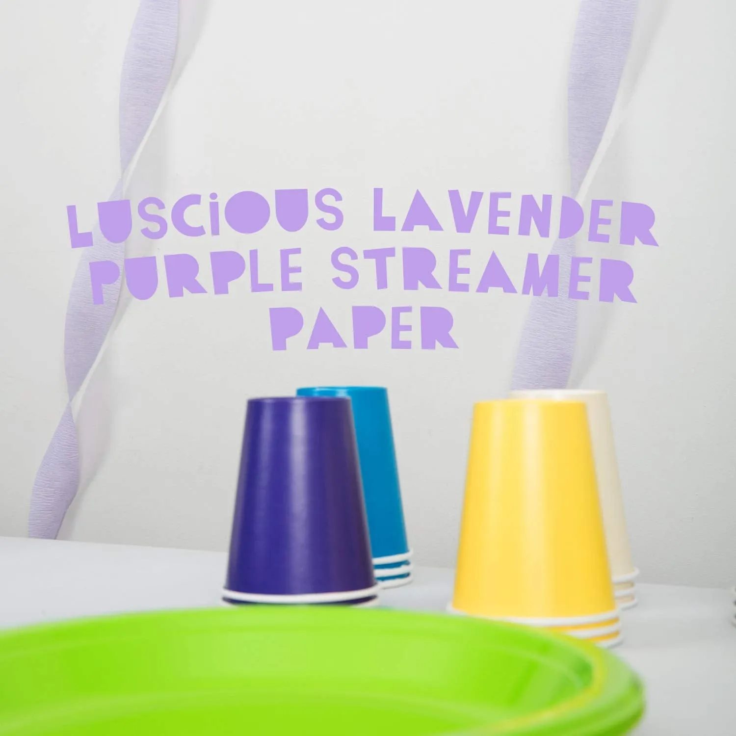 Kicko Purple Crepe Streamers - 6 Pack, 162 Feet x 1.75 Inches - for Kids, Party Favors