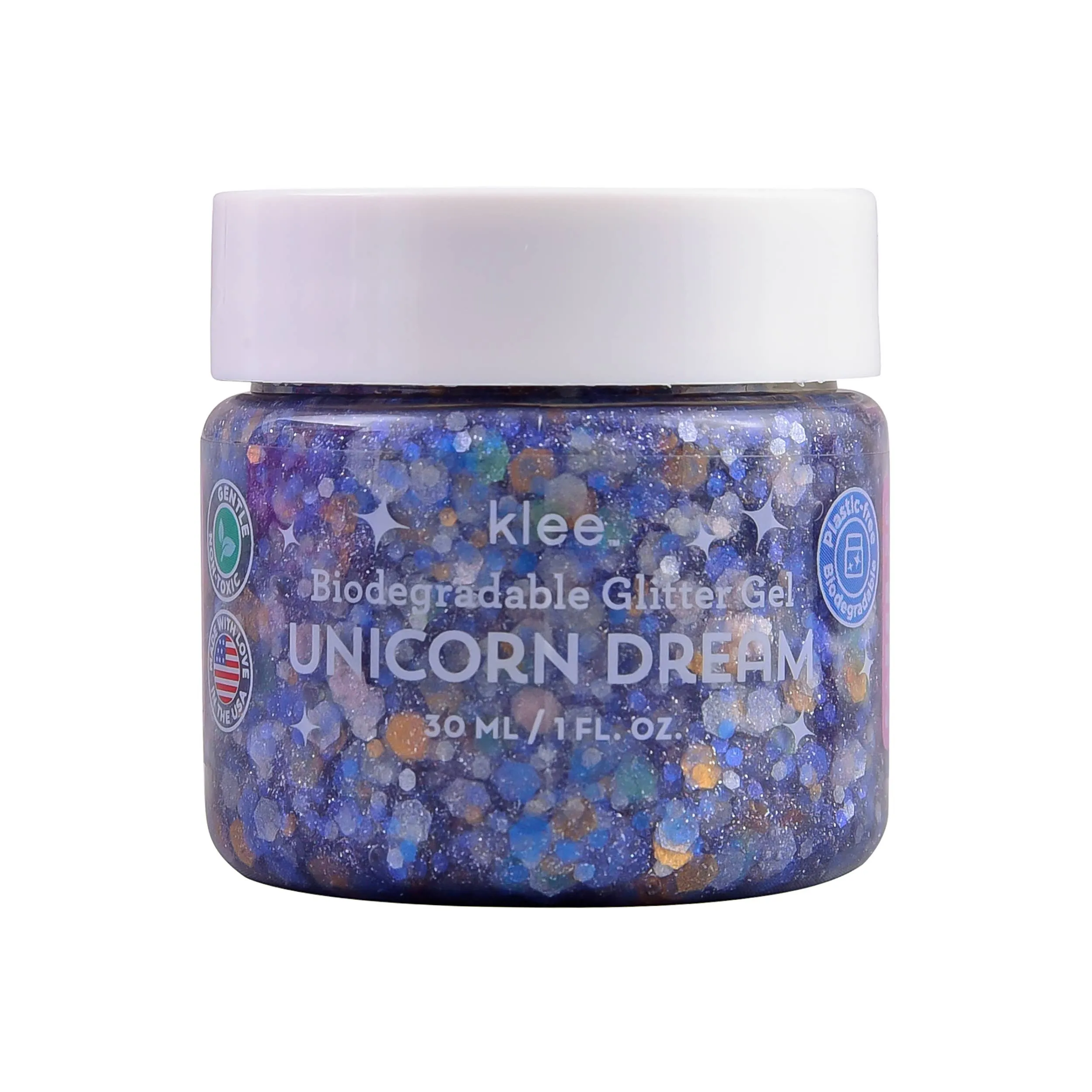 Klee Naturals - Unicorn Dream - Klee Biodegradable Glitter Gel,  1 oz: Unicorn Dream