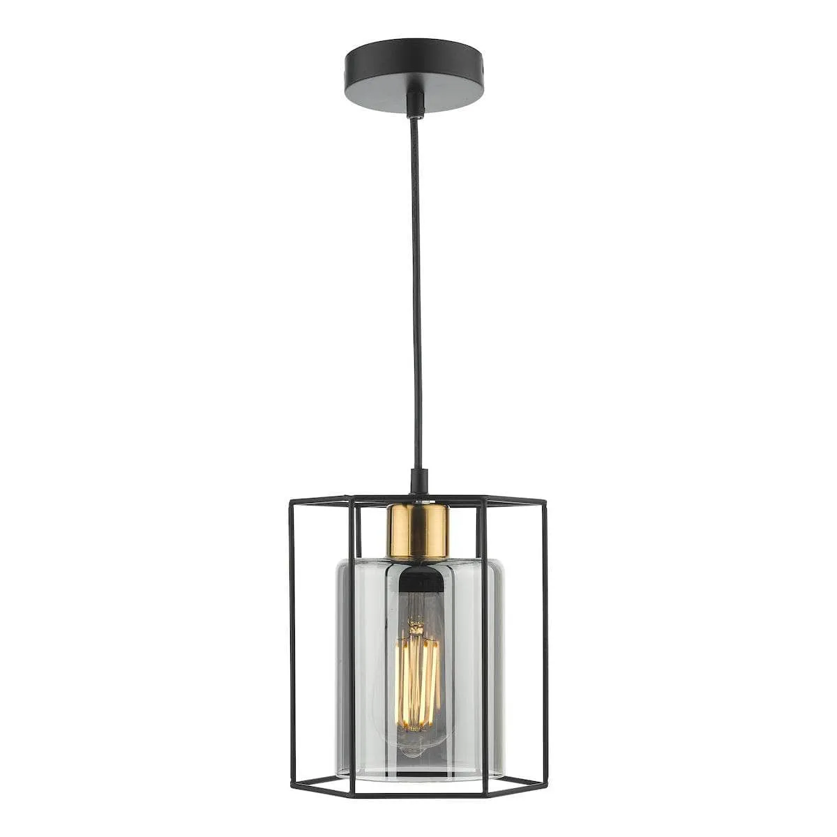 Montilla 1 Light Pendant - Black