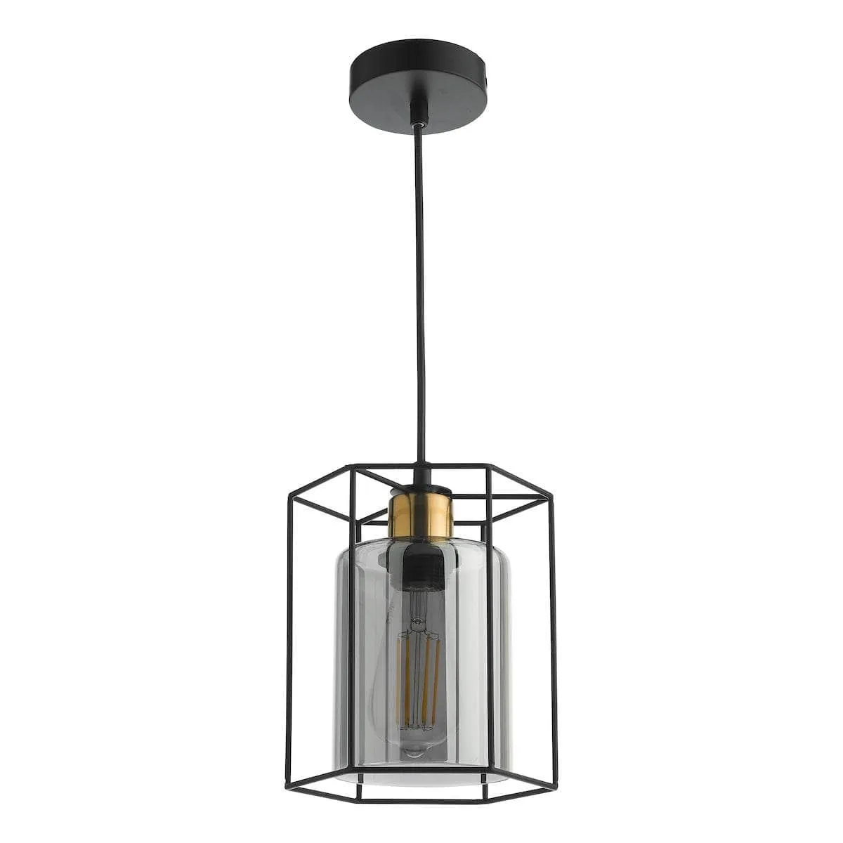 Montilla 1 Light Pendant - Black