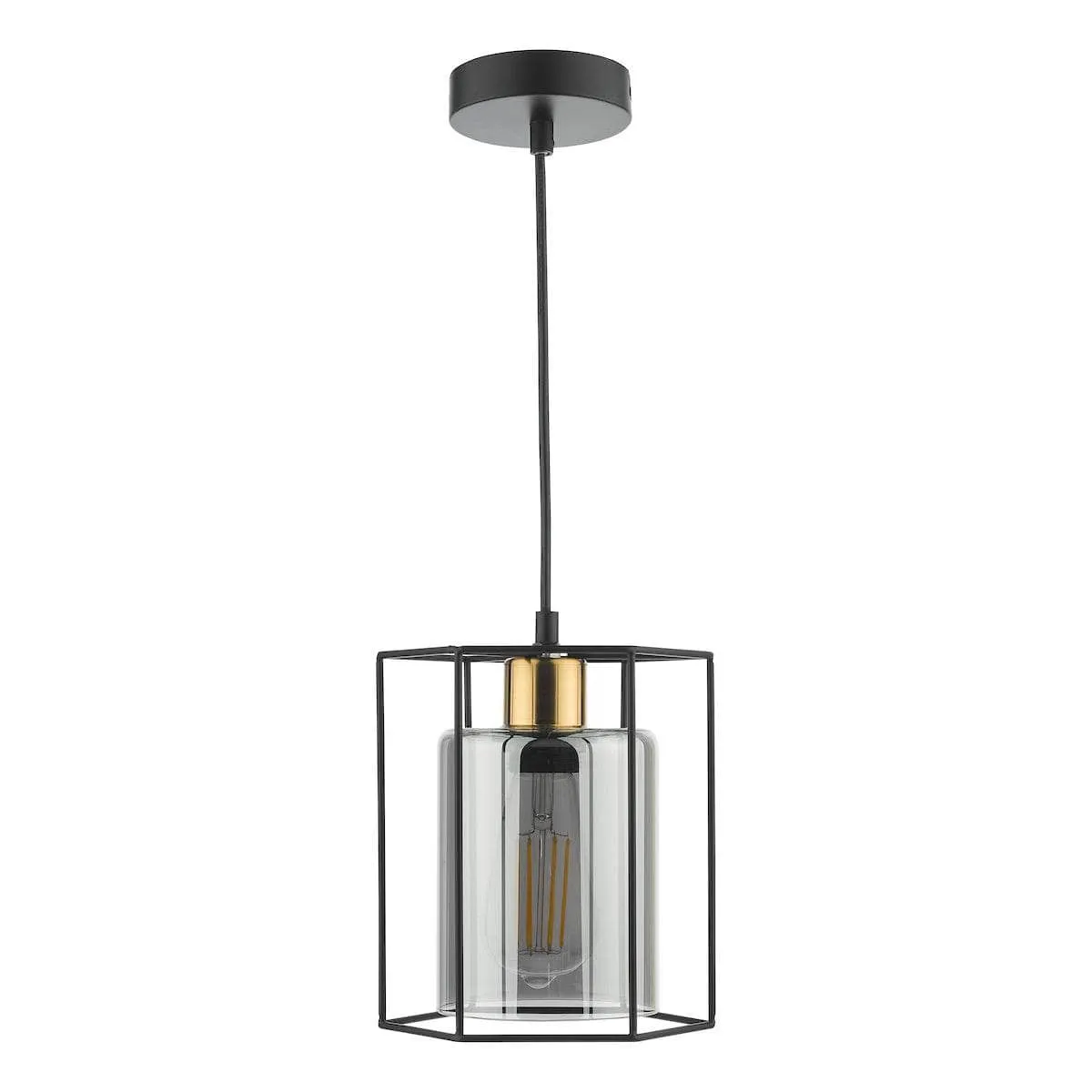 Montilla 1 Light Pendant - Black