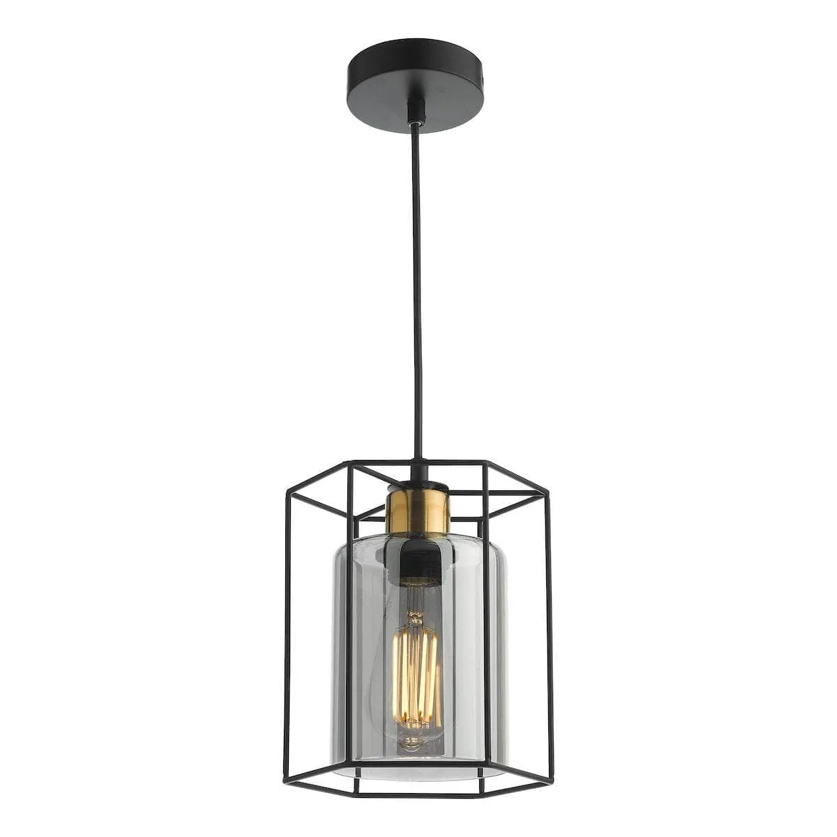 Montilla 1 Light Pendant - Black