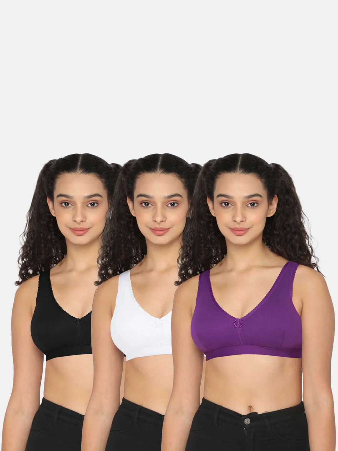 Naidu Hall Beginners-Bra Special Combo Pack - Teenage - C42