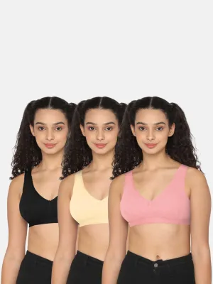 Naidu Hall Beginners-Bra Special Combo Pack - Teenage - C67