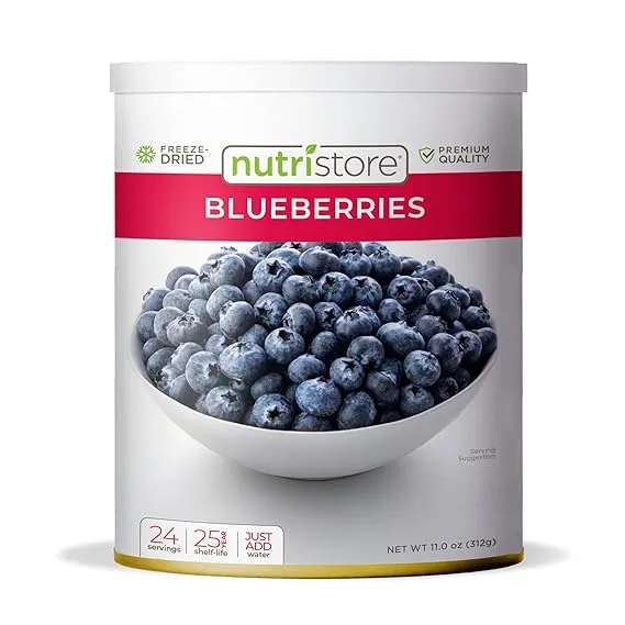 Nutristore Freeze Dried Blueberries #10 Can - 24 Servings