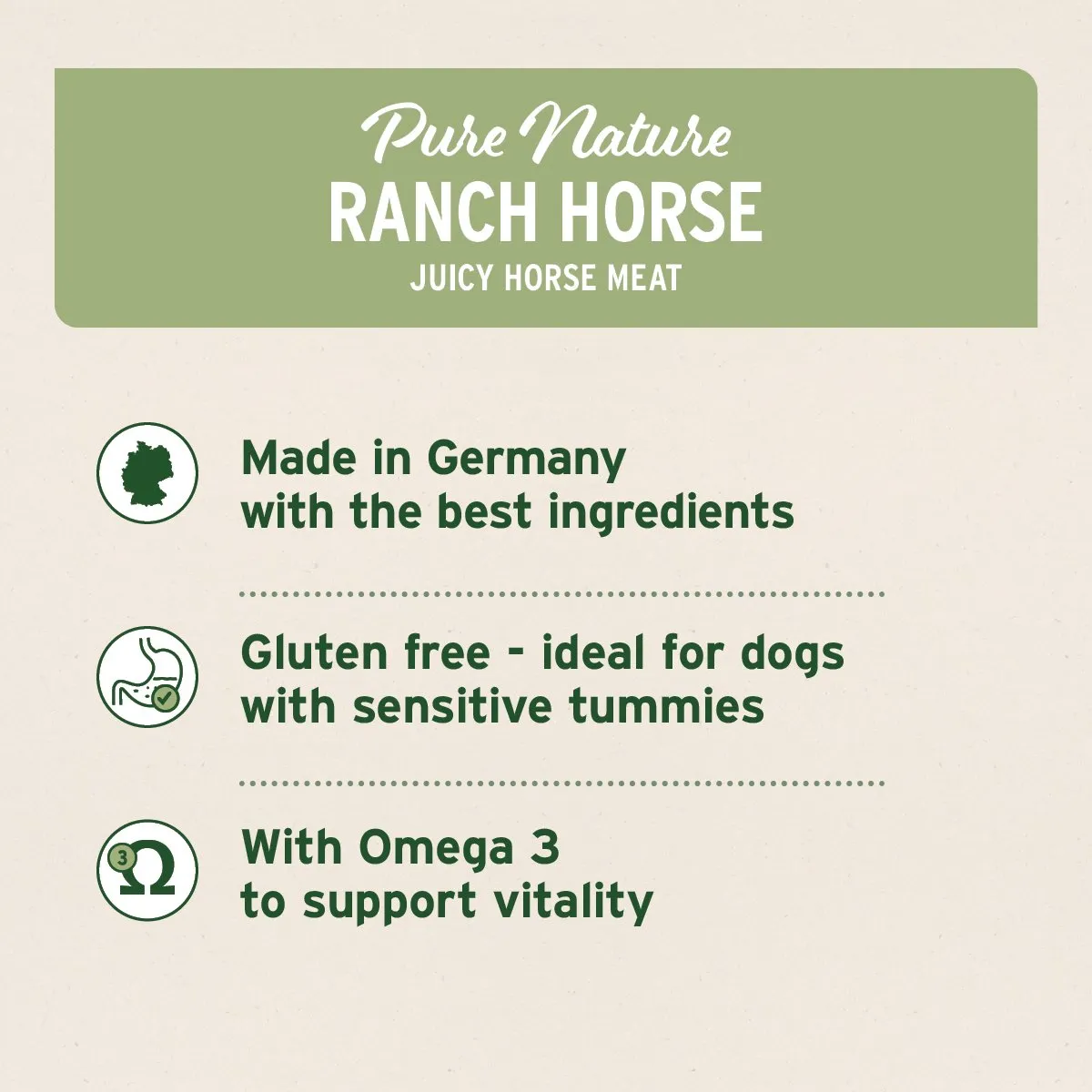 PureNature Ranch Horse - Wet Food for Dogs