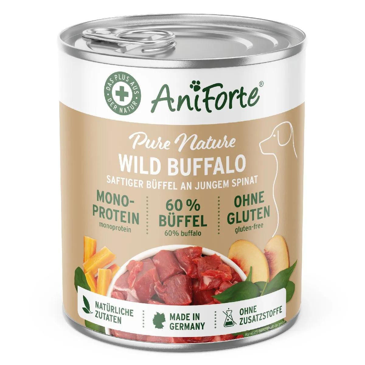 PureNature Wild Buffalo - Wet Food for Dogs - 6 x 400g