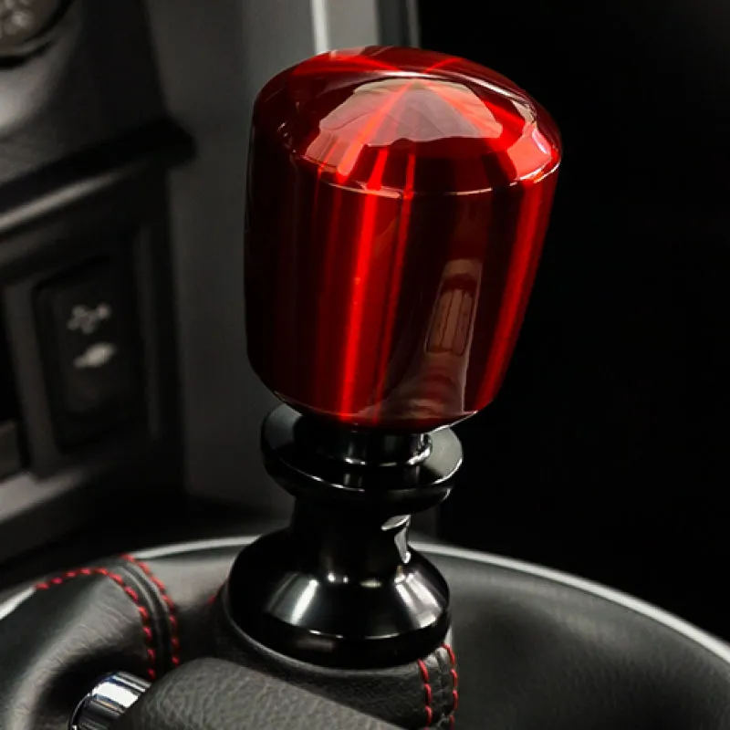 Raceseng Ashiko Shift Knob (No Engraving) M10x1.5mm Adapter - Red Translucent