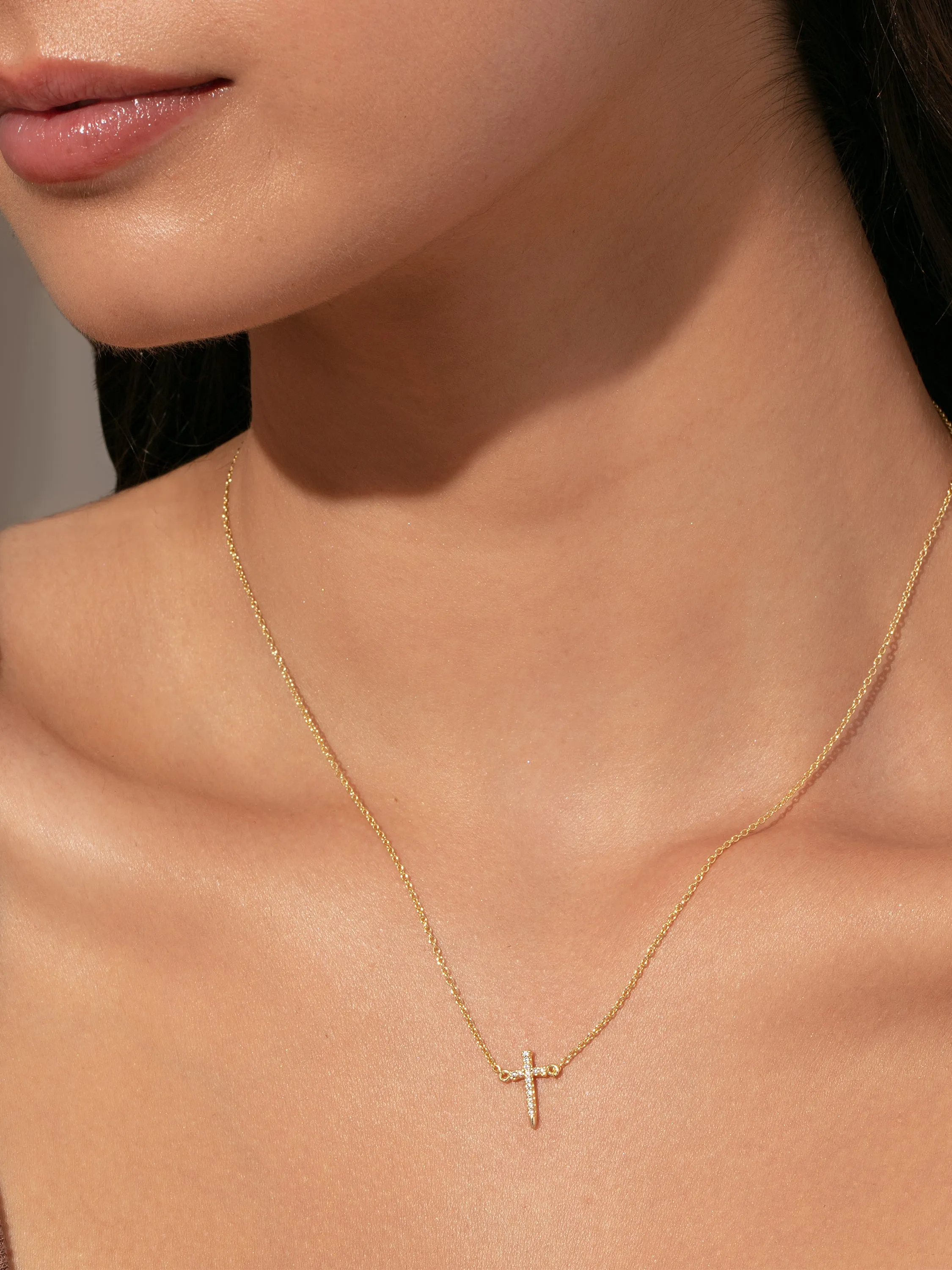 Simple Cross Necklace